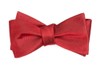 Herringbone Vow Red Bow Tie