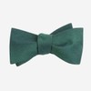 Linen Row Hunter Green Bow Tie