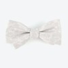Mumu Weddings - Refinado Floral Silver Bow Tie