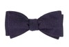 Five Star Solid Eggplant Bow Tie