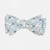 Corduroy Freesia Floral Light Champagne Bow Tie