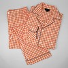 Orange Gingham Pajama Set
