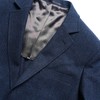 The Wool Miracle Herringbone Navy Jacket