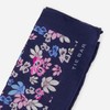 Tossed Lillies Navy Pocket Squares