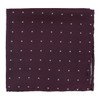Dotted Report Wine Pocket Square
