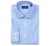 Gingham Textured Blue Non-Iron Dress Shirt