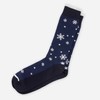 Let It Snow Navy Dress Socks