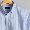Oxford Vertical Stripe Sky Blue Casual Shirt