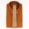 The Modern-Fit Oxford Brown Casual Shirt