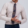 The Modern-Fit Oxford Taupe Casual Shirt