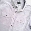 Corduroy Utility Shirt Light Grey Casual Shirt