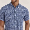 Palm Floral Navy Short Sleeve Shirt