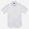 Triangle Print White Short Sleeve Shirt