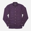 Brushed Houndstooth Dark Purple Casual Shirt