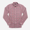 Textured Plaid Red Casual Shirt