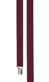 Grosgrain Solid Burgundy Suspender