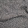Tipped 1/4 Zip Grey Cashmere Sweater