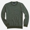 Merino Birdseye Crewneck Olive Sweater