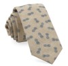 Brushed Cotton Pineapples Slate Blue Tie
