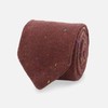 Flecked Solid Knit Brown Tie
