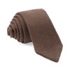 Pointed Tip Knit Brown Tie