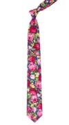 Rosebush Floral Blue Tie