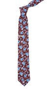 Walnut Street Floral Burgundy Tie