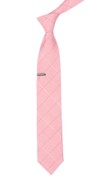 Daybreak Checks Pink Tie