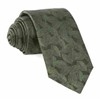 Tonal Leaf Olive Tie