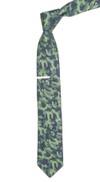 Speckled Camo Olive Green Tie