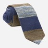 Striped Sweater Knit Olive Tie