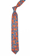 Wild Paisley Orange Tie