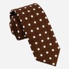 Hidden Dots Chocolate Brown Tie