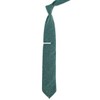 Unlined Textured Solid Hunter Green Tie