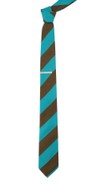 Varsity Bar Stripe Chocolate Brown Tie
