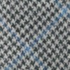 Unlined Houndstooth Wool Grey Tie