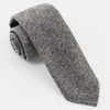 Unlined Solid Wool Charcoal Tie