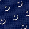 Crescent Moon And Star Navy Tie