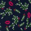 Mistletoe Kiss Navy Tie