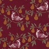 Partridge in a Pear Tree Burgundy Tie