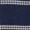 Double Stripe Knit Navy Tie