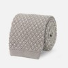 Knitted Dots Silver Tie