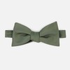 Herringbone Vow Olive Bow Tie