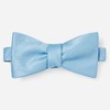 Herringbone Vow Steel Blue Bow Tie