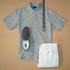 Solid Cotton Grey Short Sleeve Shirt