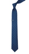Dotted Report Serene Blue Tie