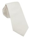 Grosgrain Solid White Tie