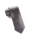 Solid Satin Charcoal Tie