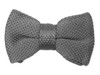 Knitted Grey Bow Tie