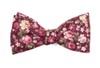 Moody Florals Burgundy Bow Tie